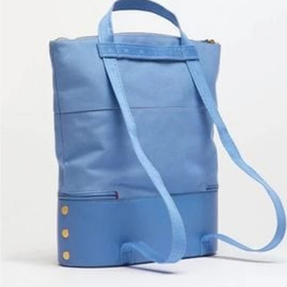 EUC Hammitt Manhattan Beach Skylight Blue Canvas Bag - Picture 1 of 8